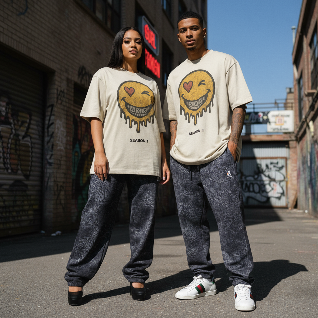 Model wearing Access Limited tee